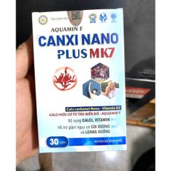 Canxi Nano Mk7 PLUS BỔ SUNG CANXI, chống còi xương, loãng xương hộp 30 viên