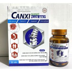 Canxi Nano Mk7 PLUS BỔ SUNG CANXI, chống còi xương, loãng xương hộp 30 viên