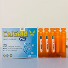 CalGold Plus 20 ống - Canxi hữu cơ cho bé từ 6 tháng - vị thơm ngon dễ uống