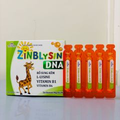 Siro ăn ngon tăng đề kháng ZINBLYSIN - nguyên liệu kẽm nhập khẩu Mỹ