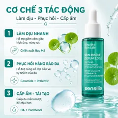 Serum Sensitive Skin Lab Skin Rescue S.O.S 30ml Làm Dịu Đỏ, Phục Hồi Da Nhạy Cảm Sau Thủ Thuật