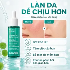 Serum Sensitive Skin Lab Skin Rescue S.O.S 30ml Làm Dịu Đỏ, Phục Hồi Da Nhạy Cảm Sau Thủ Thuật