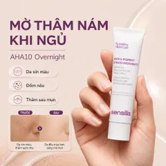 Sensilis Skin D-Pigment AHA10 Overnight Kem Dưỡng Mờ Thâm Nám Sáng Da Ban Đêm Chính Hãng