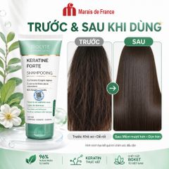Biocyte Keratine Forte Shampooing 200ml - Dầu Gội Keratin Bồ Kết, Mềm Mượt Tóc Khô Xơ Chính Hãng