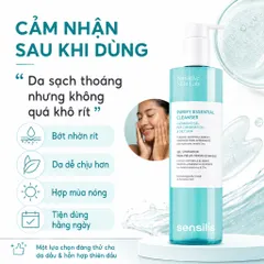 Gel Rửa Mặt Sensilis Purify Essential Cleanser 200ml/400ml Da Dầu Mụn, Kiểm Soát Nhờn