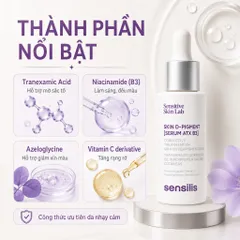 Serum Sensilis Skin D-Pigment ATX B3 30ml Mờ Thâm Nám, Đốm Nâu Cho Da Nhạy Cảm
