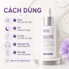 Serum Sensilis Skin D-Pigment ATX B3 30ml Mờ Thâm Nám, Đốm Nâu Cho Da Nhạy Cảm