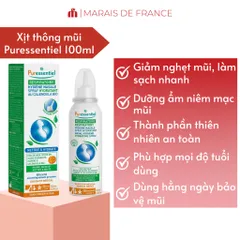 Xịt Vệ Sinh Mũi Puressentiel Respiratoire Nasal Hygiene Spray 100ml – Làm Sạch & Thông Thoáng Mũi 755028