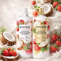 Set dầu gội và xả Pantene Essential Botanicals Sulfate Free Moisturizing Shampoo & Conditioner 1.13L