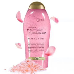 Sữa Tắm Tẩy Tế Bào Chết OGX Sensitive + Rose Water & Pink Sea Salt Scrub & Wash