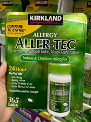 Viên uống chống dị ứng Kirkland Aller Tec 365 viên chinh hang Mỹ