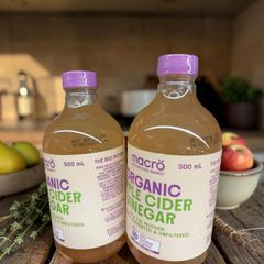 Giấm Táo Hữu Cơ Macro 500mL Thích Hợp Chế Biến Thực Phẩm