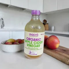 Macro Organic Apple Cider Vinegar 500mL Organic Apple Vinegar Úc