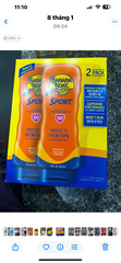 Kem chống nắng Banana Boat Sport SPF 50 của Mỹ 2 tuýp x 295ml App