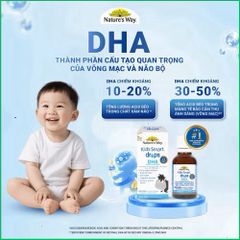 DHA Nature's Way Kids Smart Drops tăng chỉ số IQ, giúp trẻ thông minh vượt trội, Hộp 20ml