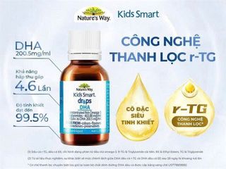 DHA Nature's Way Kids Smart Drops tăng chỉ số IQ, giúp trẻ thông minh vượt trội, Hộp 20ml
