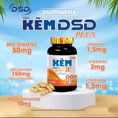 Kẽm DSD Plus 30 Ngày, 60 Ngày - Viên uống DSD bổ sung Kẽm Biozinc - Tăng cường sinh lực
