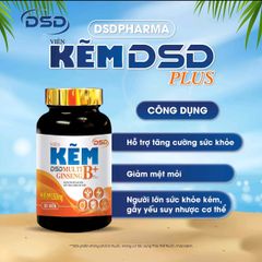 Kẽm DSD Plus 30 Ngày, 60 Ngày - Viên uống DSD bổ sung Kẽm Biozinc - Tăng cường sinh lực
