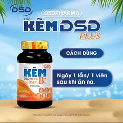 Kẽm DSD Plus 30 Ngày, 60 Ngày - Viên uống DSD bổ sung Kẽm Biozinc - Tăng cường sinh lực