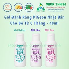 Gel Đánh Răng Nhật Bản Cho Bé - Vị Nhẹ Không Cay Tuýp Tiện Dụng An Toàn Dành Cho Bé Từ 6 Tháng Tuổi