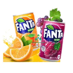 Nước Ngọt Fanta Nhật Bản Vi Nho, Vị Cam, Vị Đào -  Dung Tích  Lon 160 ml và 300ml