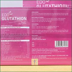 1 HỘP EDO GLUTATHION NATUS - VIÊN UỐNG TRẮNG DA, CHỐNG OXY HÓA, HẠN CHẾ LÃO HÓA DA - HỘP 60 VIÊN (30 VIÊN ĐỎ + 30 VIÊN HỒNG)