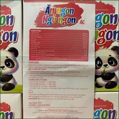 1 HỘP ĂN NGON NGỦ NGON AC - BỔ SUNG VITAMIN, KHOÁNG CHẤT, HỖ TRỢ TĂNG CƯỜNG TRÍ NHỚ, CẢI THIỆN TIÊU HÓA CHO TRẺ - HỘP 20 ỐNG X 10ML