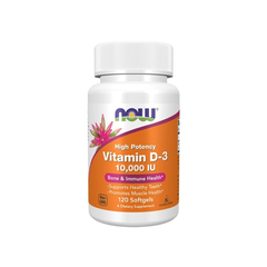 Viên uống bổ sung Vitamin D3 Now Vitamin D3 10000 IU 120 viên NK chính ngạch