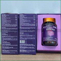 1 HỘP VIÊN UỐNG NỘI TIẾT TỐ NANO ESTRORIA - BỔ SUNG NỘI TIẾT TỐ NỮ, LÀM ĐẸP DA, HỖ TRỢ TĂNG CƯỜNG KHẢ NĂNG SINH LÝ NỮ - HỘP 30 VIÊN