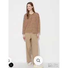 Áo thun cotton kẻ ngang dài tay Uni Nhật