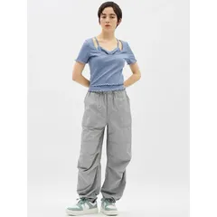 Áo thun tăm cổ yếm Gu Japan 755390
