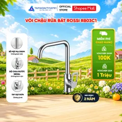 Vòi Chậu Rửa Bát Rossi R803C1 Dành Cho Bếp, Có Nóng Lạnh, Bảo Hành 2 Năm