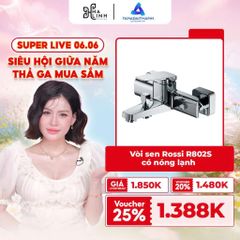 [Võ Hà Linh x Tân Á Đại Thành] Vòi Sen Rossi R802S Có Nóng Lạnh, Bảo Hành 2 Năm