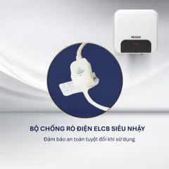 Bình nước nóng gián tiếp Rossi Blanc dáng vuông dung tích 15L/20L/30L
