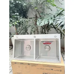 [Võ Hà Linh x Tân Á Đại Thành] Chậu rửa cao cấp Rossi RL320H 2 hố inox 304, bảo hành 5 năm