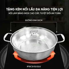 Bếp Từ Đơn Tân Á Đại Thành Rossi RS-1020CC01 Tặng Kèm Nồi