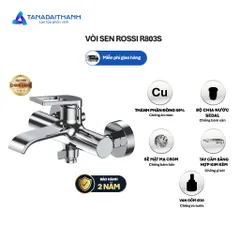 Vòi Sen Rossi R803S Có Nóng Lạnh, Bảo Hành 2 Năm, Thiết Kế Tinh Tế Chuẩn Tây Ban Nha