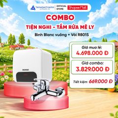 Combo Tắm Tiện Nghi Gồm Bình Nước Nóng Rossi Blanc 15L 20L 30L Và Vòi Sen Rossi R801S