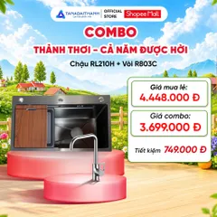 Combo Bếp Thảnh Thơi Gồm Chậu Rửa Rossi RL210H Inox 201 Và Vòi Chậu Rossi R803C1