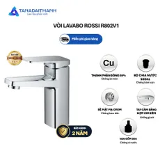 Vòi Chậu Lavabo Rossi R802V1 Lõi Đồng Cao Cấp, Có Nóng Lạnh, BH 2 Năm