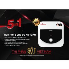 [GIAO LẮP MIỀN BẮC] Bình nóng lạnh gián tiếp Rossi Amore Vuông (15/20/30 Lít) - Chính hãng, Bảo Hành 7 năm