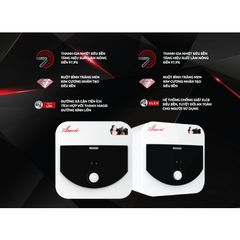 [GIAO LẮP MIỀN BẮC] Bình nóng lạnh gián tiếp Rossi Amore Vuông (15/20/30 Lít) - Chính hãng, Bảo Hành 7 năm