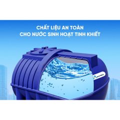 [GIAO MIỀN BẮC] Bồn nước nhựa Tân Á Ex Ngang 500N 1000N 1500N 2000N - Chính hãng, Bảo hành 5 năm, Chỉ bán miền Bắc