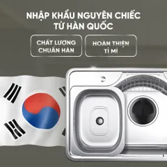 Chậu Rửa Bát Wonang WKJ08551 Inox 304 Nhập Khẩu Hàn Quốc Chính Hãng Bảo Hành 5 Năm