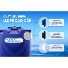 [GIAO MIỀN BẮC] Bồn nước nhựa Tân Á Ex Đứng 500D 1000D 1500D 2000D - Chính hãng, Bảo hành 5 năm