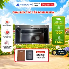 [Võ Hà Linh x Tân Á Đại Thành] Chậu rửa cao cấp Rossi RL210H thiết kế thông minh, bảo hành 2 năm