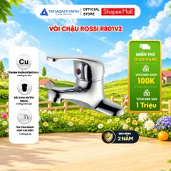 Vòi Chậu Rossi R801V2 Có Nóng Lạnh, Bảo Hành 2 Năm, Thiết Kế Tinh Tế Chuẩn Tây Ban Nha