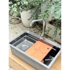 [Võ Hà Linh x Tân Á Đại Thành] Chậu rửa cao cấp Rossi RL210H thiết kế thông minh, bảo hành 2 năm