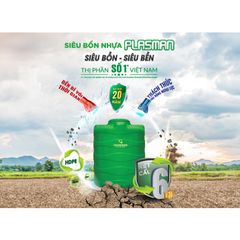 [GIAO TOÀN QUỐC] Bồn nước nhựa Tân Á Đại Thành Plasman Ngang 500N 1000N - Chính hãng, Bảo hành 20-40 năm