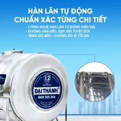 [GIAO MIỀN NAM] Bồn nước inox Đại Thành Ngang (500N, 1000N, 1500N, 2000N), SUS 304 - Chính hãng, Bảo hành 12 năm